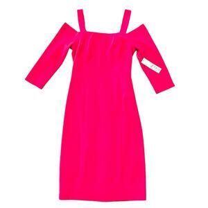 Eliza J Pink Cold Shoulder Bodycon Dress Size 4 Women’s